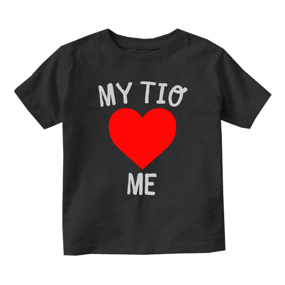 My Tio Loves Me Baby Infant Short Sleeve T-Shirt Black