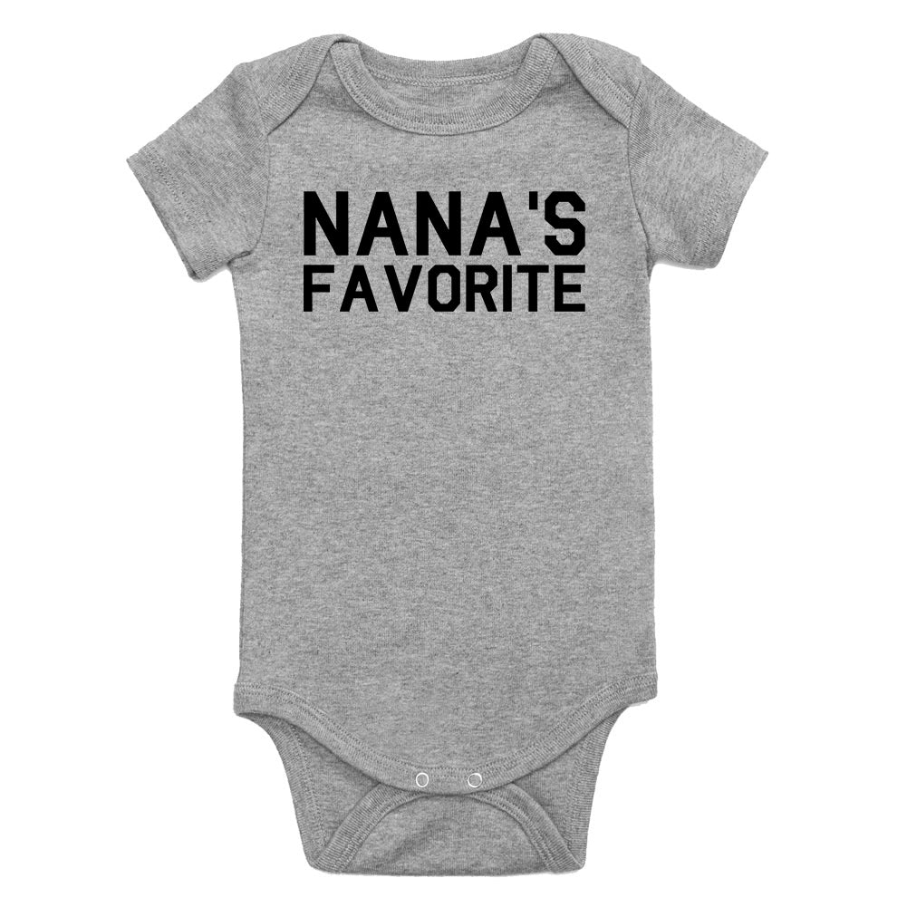 Nanas Favorite Infant Baby Boys Bodysuit Grey