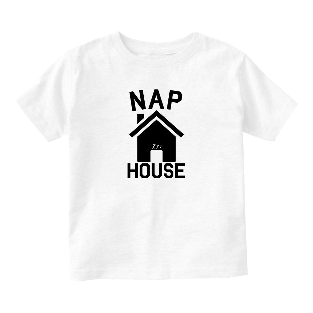 Nap House Sleep Funny Baby Toddler Short Sleeve T-Shirt White