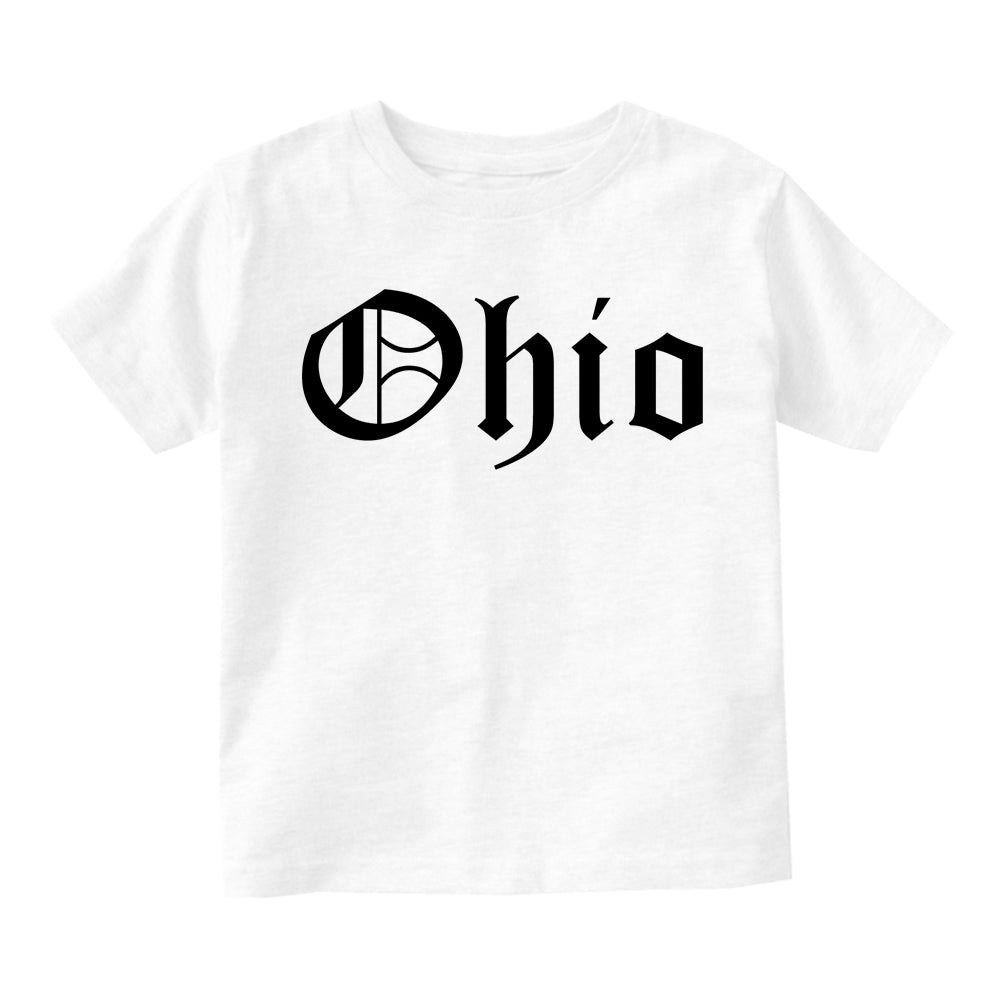 Ohio State Old English Infant Baby Boys Short Sleeve T-Shirt White