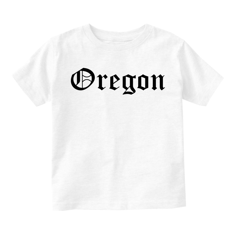 Oregon State Old English Infant Baby Boys Short Sleeve T-Shirt White