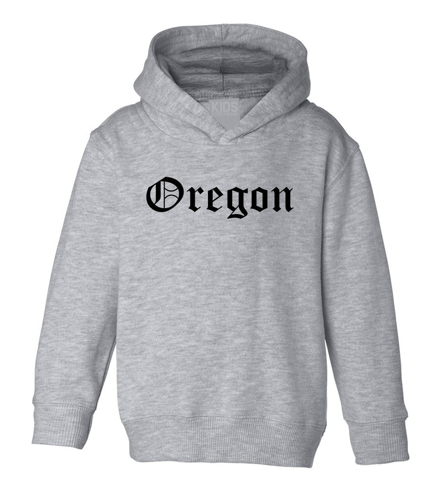 Oregon State Old English Toddler Boys Pullover Hoodie Grey