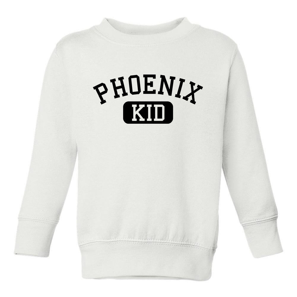 Phoenix Kid Arizona Toddler Boys Crewneck Sweatshirt White