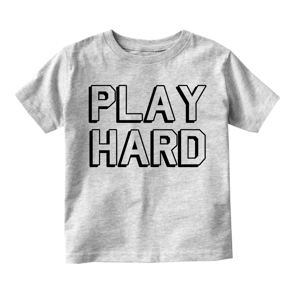 Play Hard Sports Toddler Boys Short Sleeve T-Shirt Grey