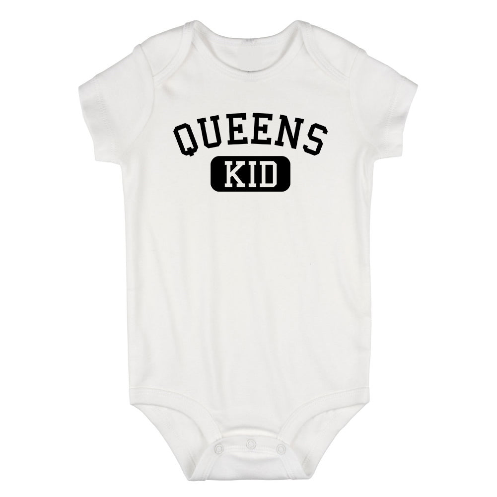 Queens Kid New York Infant Baby Boys Bodysuit White