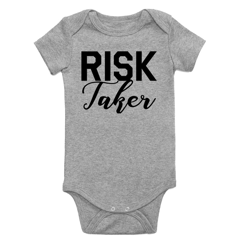 Risk Taker Infant Baby Boys Bodysuit Grey