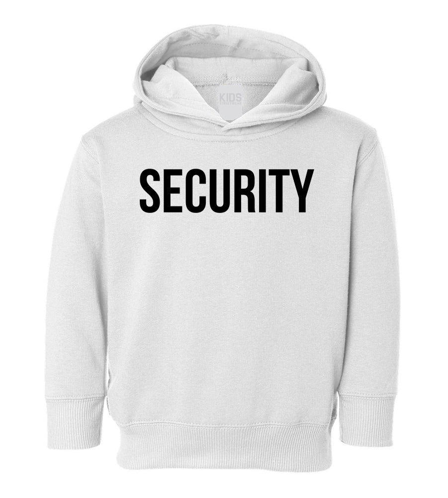 Security Halloween Costume Toddler Boys Pullover Hoodie White