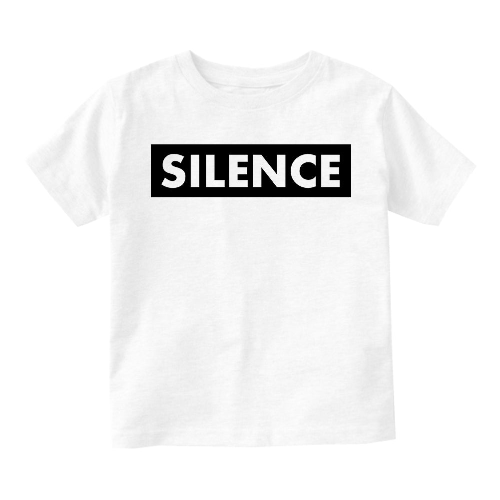 Silence Box Infant Baby Boys Short Sleeve T-Shirt White