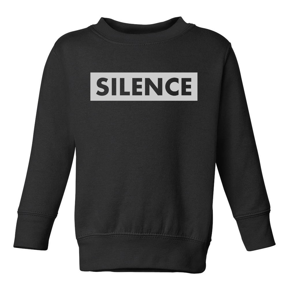 Silence Box Toddler Boys Crewneck Sweatshirt Black