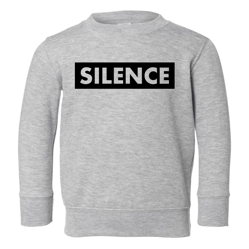 Silence Box Toddler Boys Crewneck Sweatshirt Grey