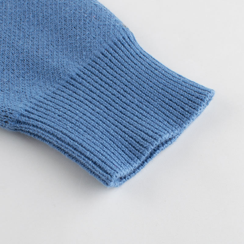 Light Blue Snowman Holiday Toddler Knitted Cardigan Sweater