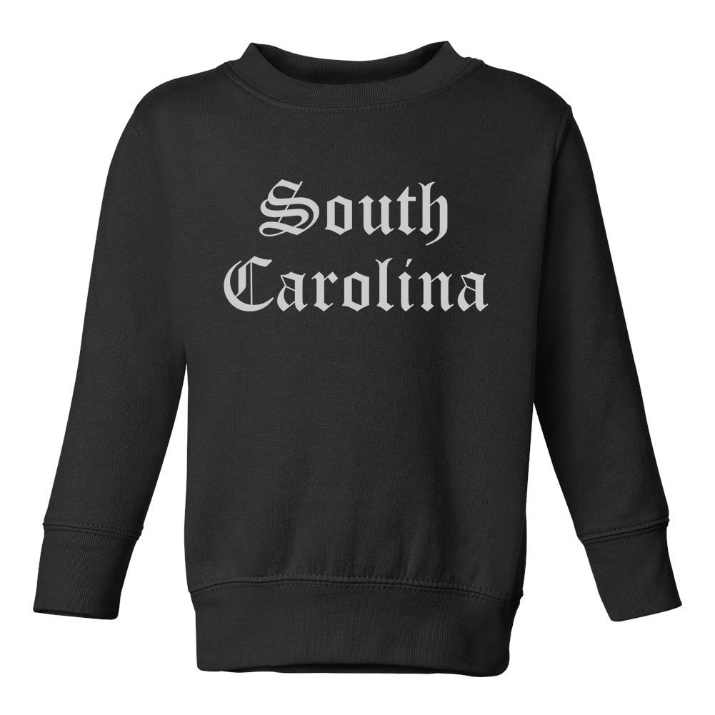 South Carolina State Old English Toddler Boys Crewneck Sweatshirt Black