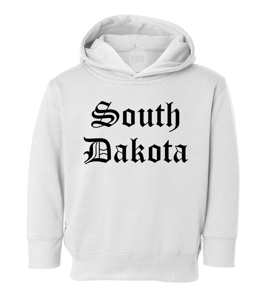South Dakota State Old English Toddler Boys Pullover Hoodie White
