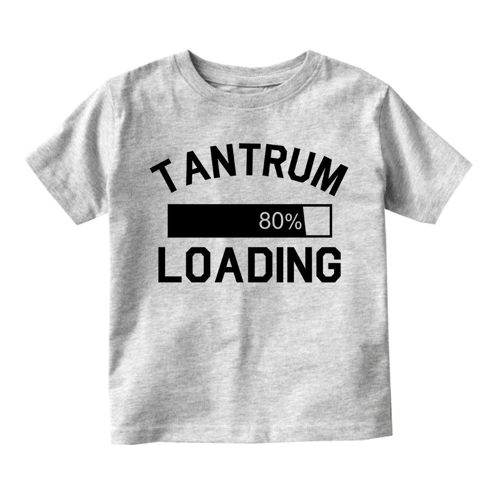 Tantrum Loading 80 Percent Infant Baby Boys Short Sleeve T-Shirt Grey