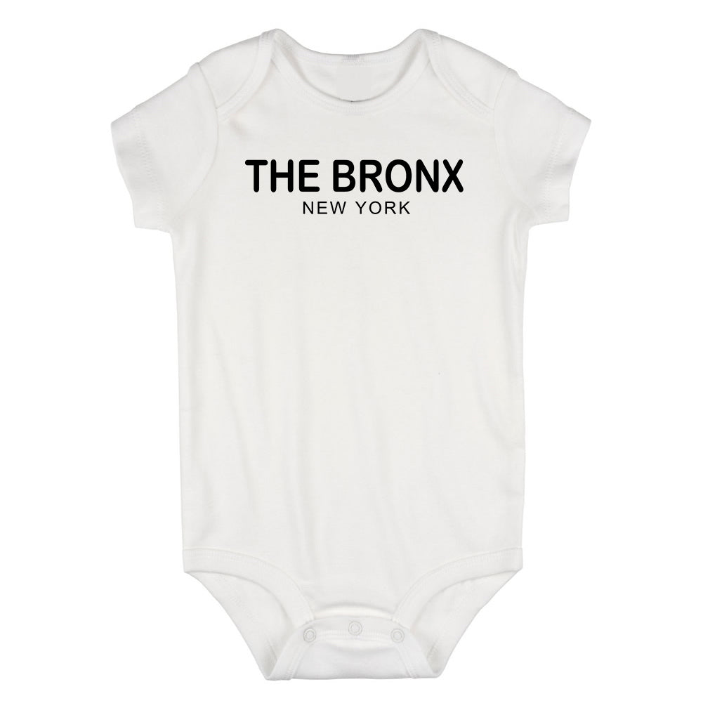 The Bronx New York Fashion Infant Baby Boys Bodysuit White