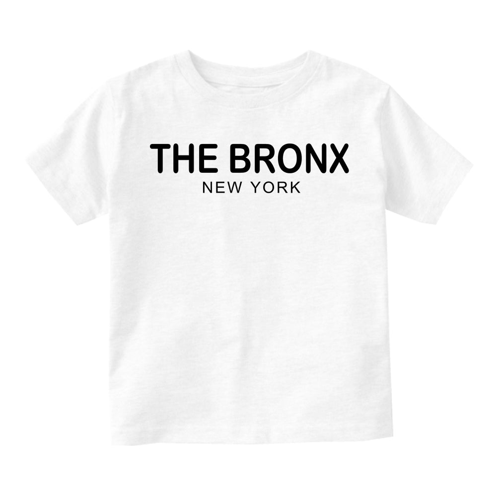 The Bronx New York Fashion Toddler Boys Short Sleeve T-Shirt White