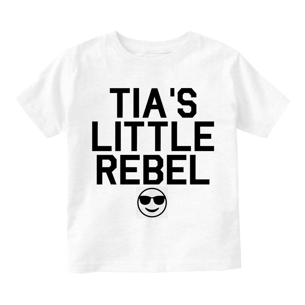 Tias Little Rebel Emoji Infant Baby Boys Short Sleeve T-Shirt White