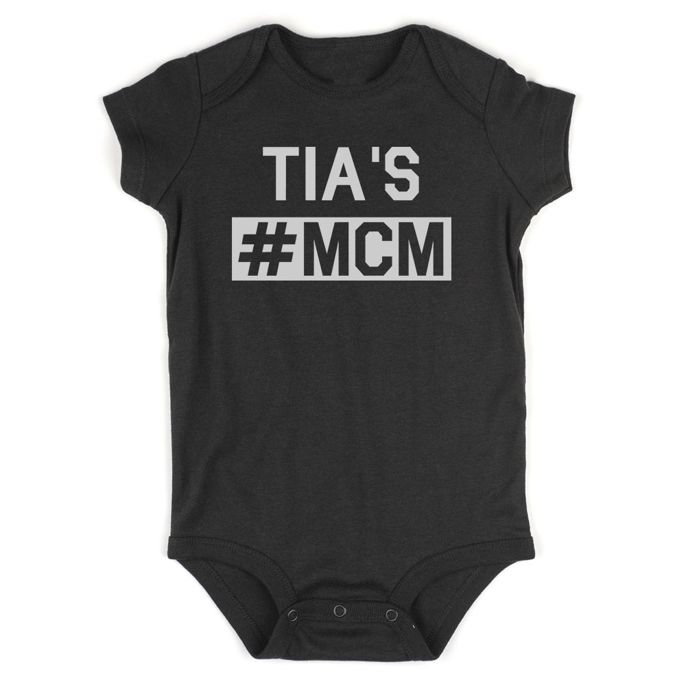 Tias MCM Baby Bodysuit One Piece Black