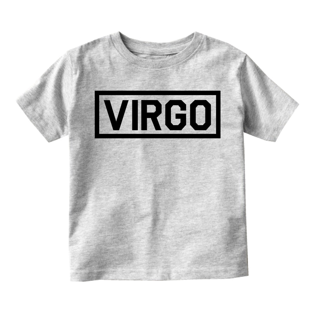 Virgo Horoscope Sign Infant Baby Boys Short Sleeve T-Shirt Grey