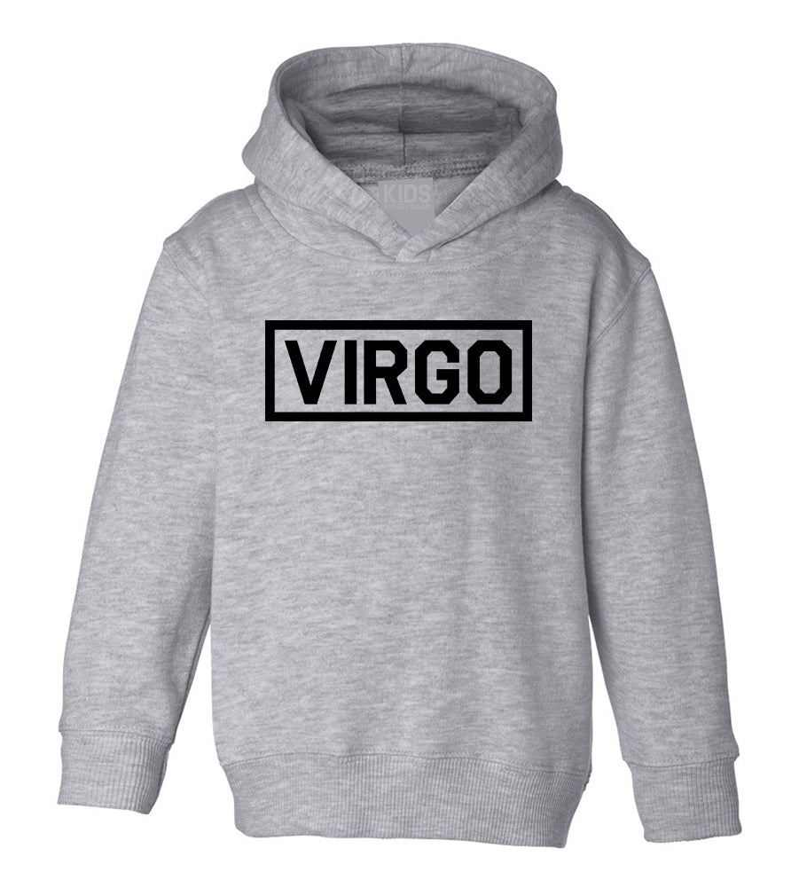 Virgo Horoscope Sign Toddler Boys Pullover Hoodie Grey