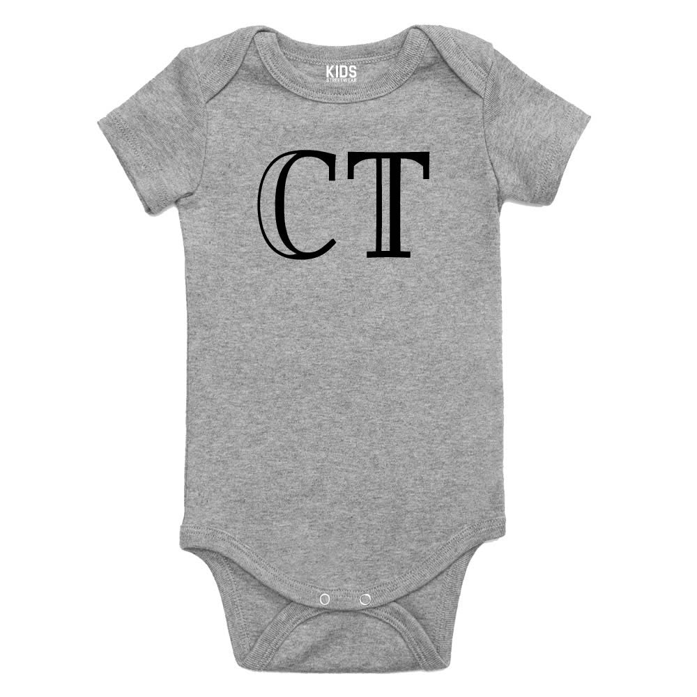 CT Connecticut State Fashion Infant Onesie Bodysuit By Kids Streetwear
