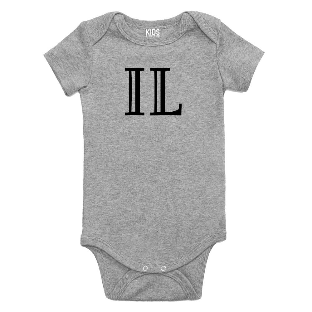 IL Illinois State Fashion Infant Onesie Bodysuit By Kids Streetwear