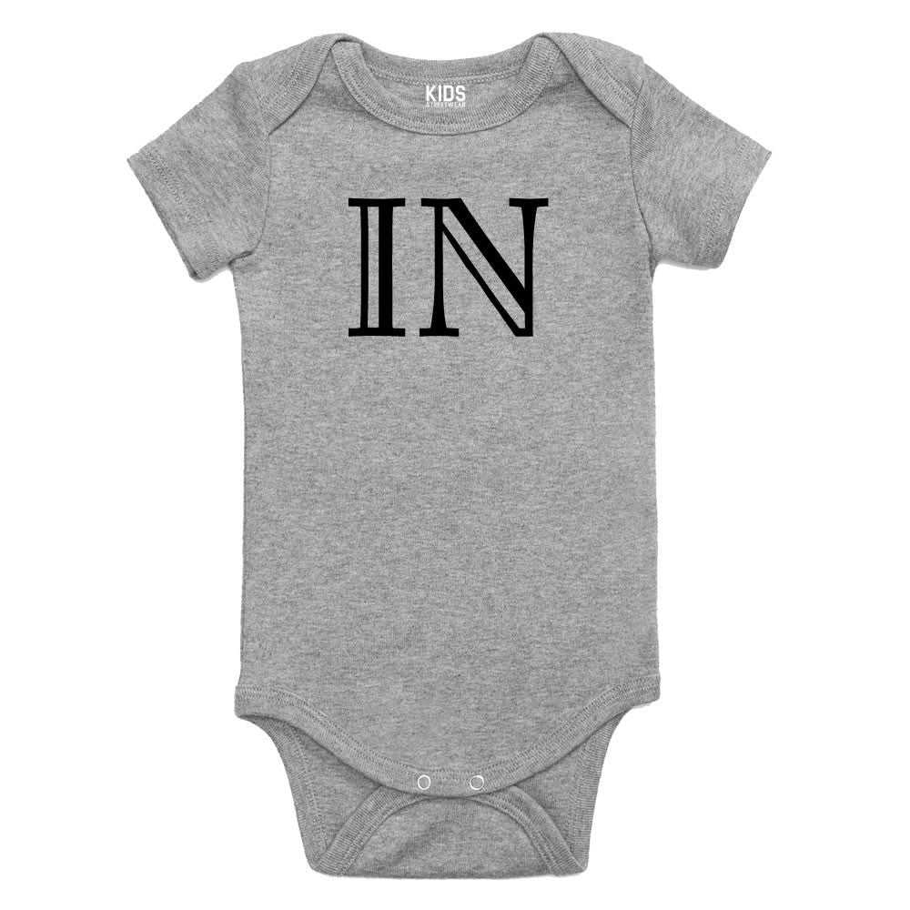 IN Indiana State Fashion Infant Onesie Bodysuit By Kids Streetwear