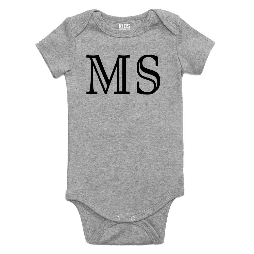 MS Mississippi State Fashion Infant Onesie Bodysuit By Kids Streetwear