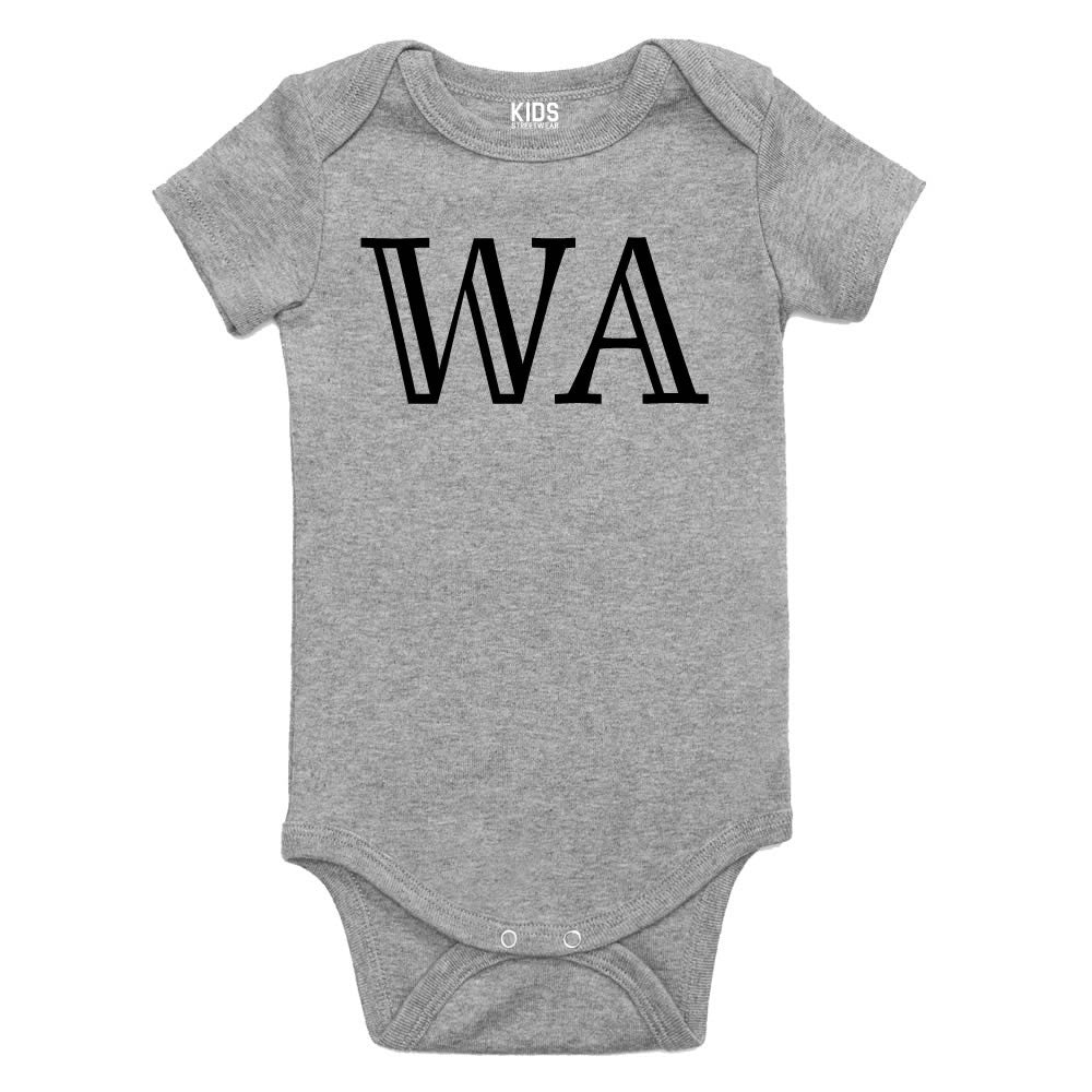 WA Washington State Fashion Infant Onesie Bodysuit By Kids Streetwear