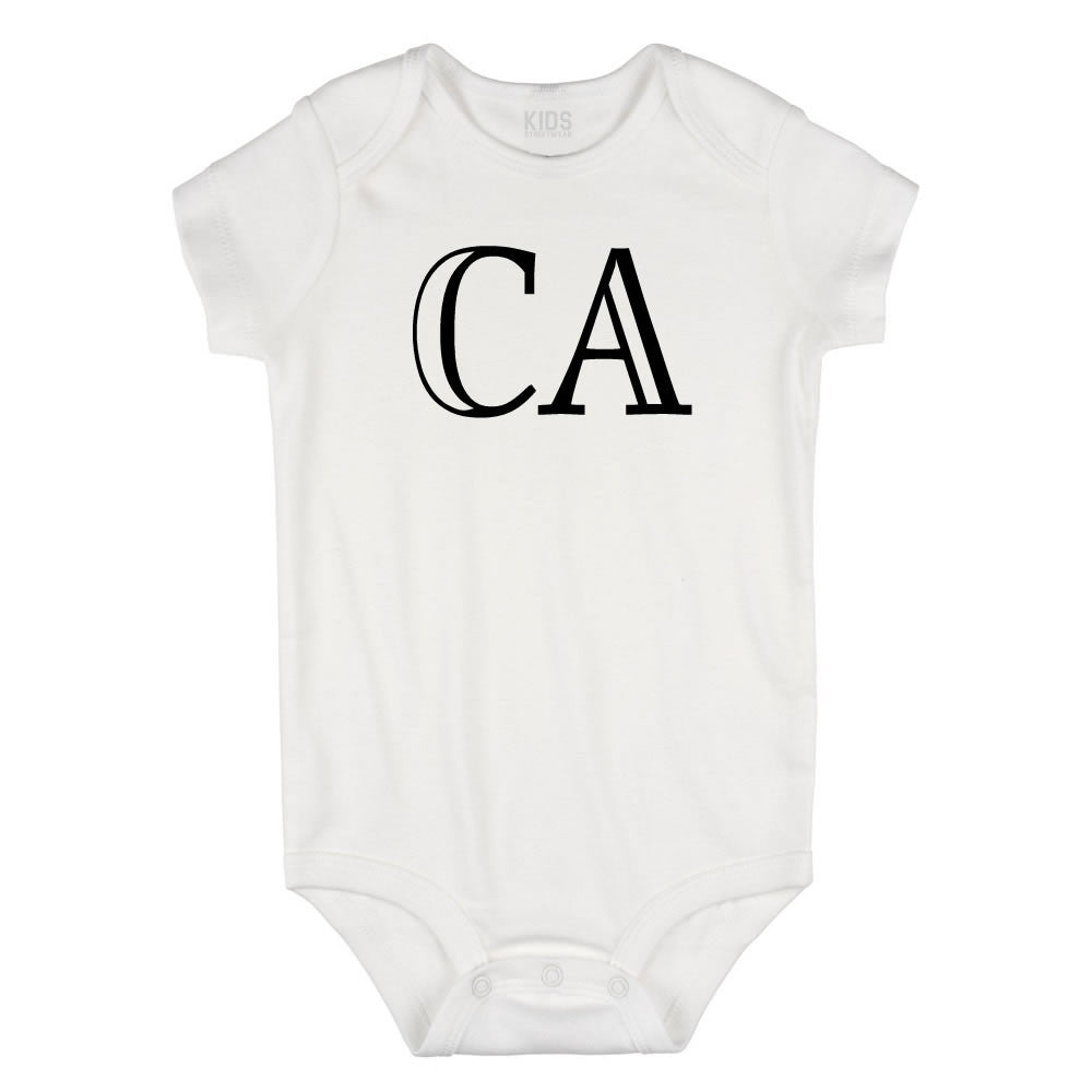 CA California State Fashion Infant Onesie Bodysuit By Kids Streetwear