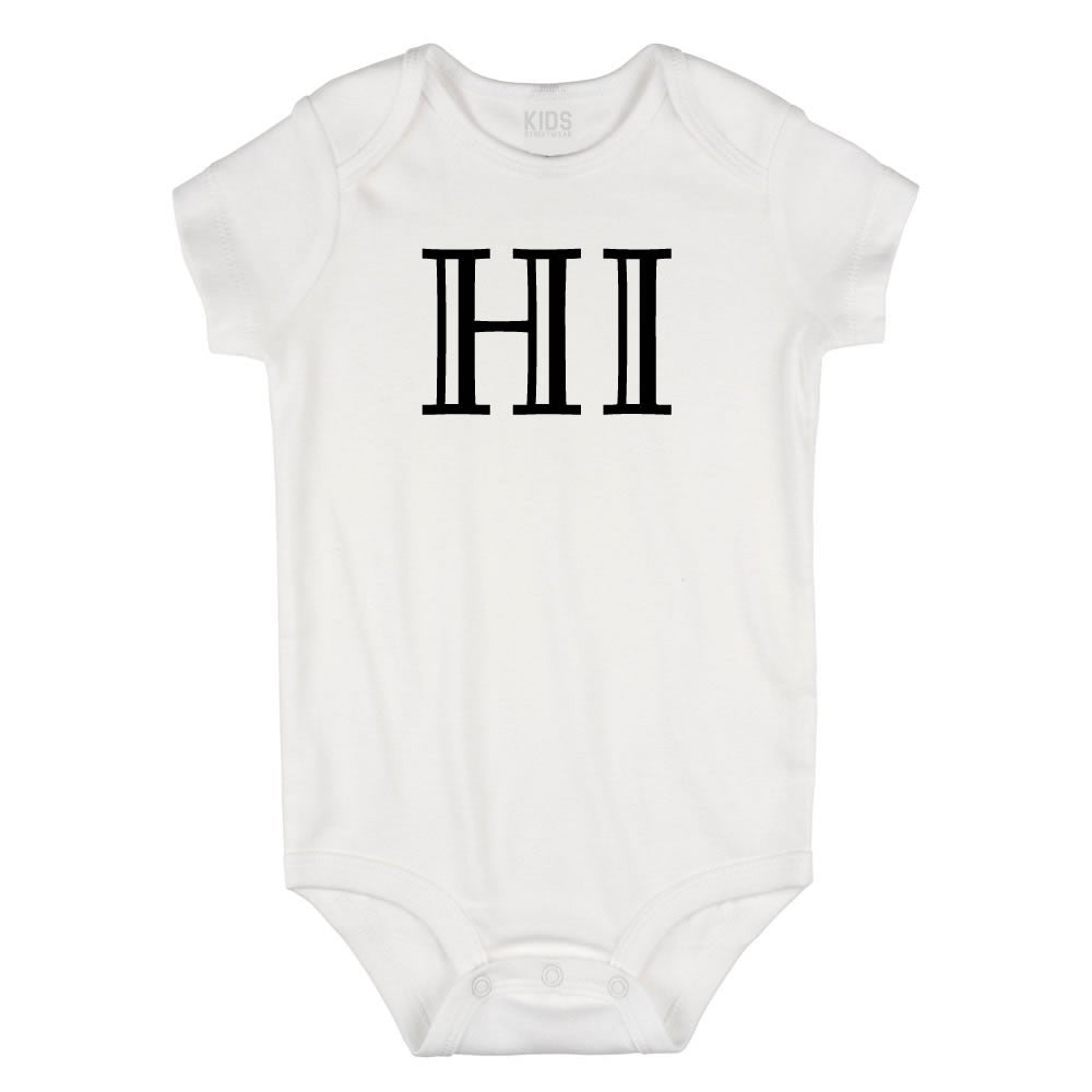HI Hawaii State Fashion Infant Onesie Bodysuit By Kids Streetwear