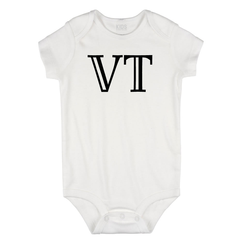 VT Vermont State Fashion Infant Onesie Bodysuit By Kids Streetwear