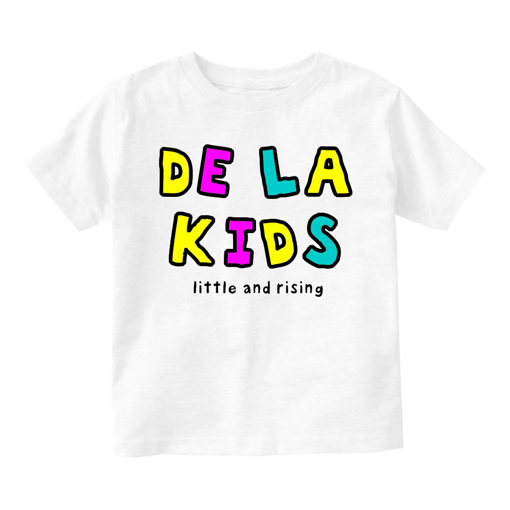 De La Kids Little and Rising Infant Toddler Kids T-Shirt in White