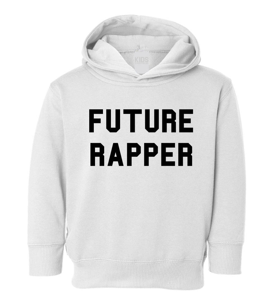 Future Rapper Toddler Kids Pullover Hoodie Hoody in White