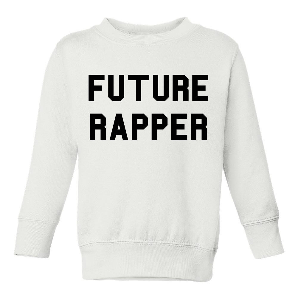 Future Rapper Toddler Kids Sweatshirt in White