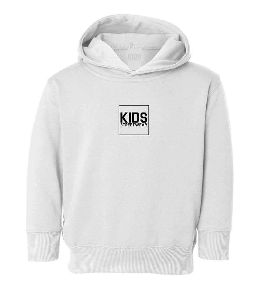 Small Kids Streetwear Logo Toddler Kids Pullover Hoodie Hoody in White