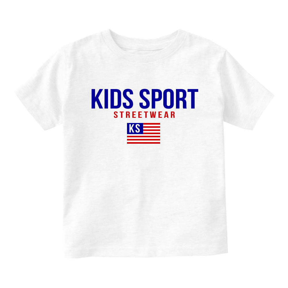 Kids Sport Streetwear Infant Toddler Kids T-Shirt in White