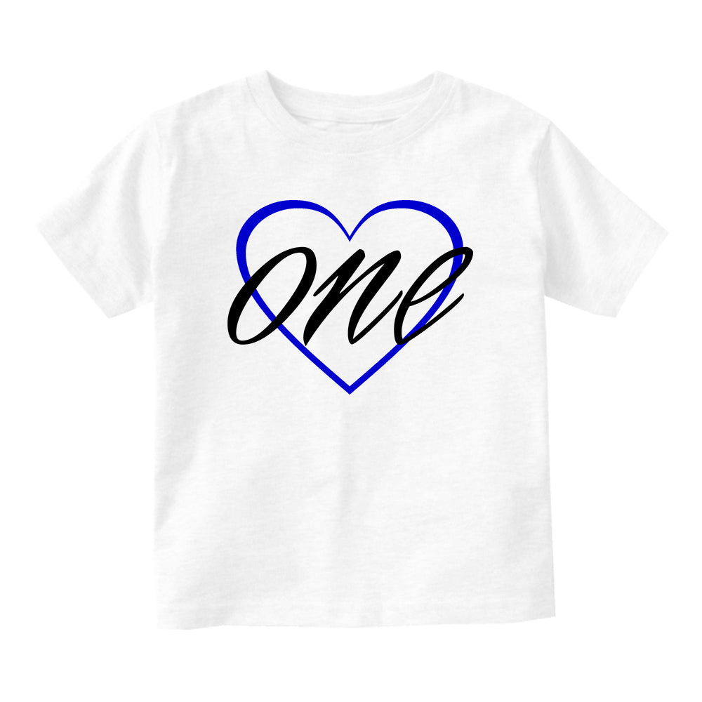 1st birthday boy Baby Infant Short Sleeve T-Shirt White