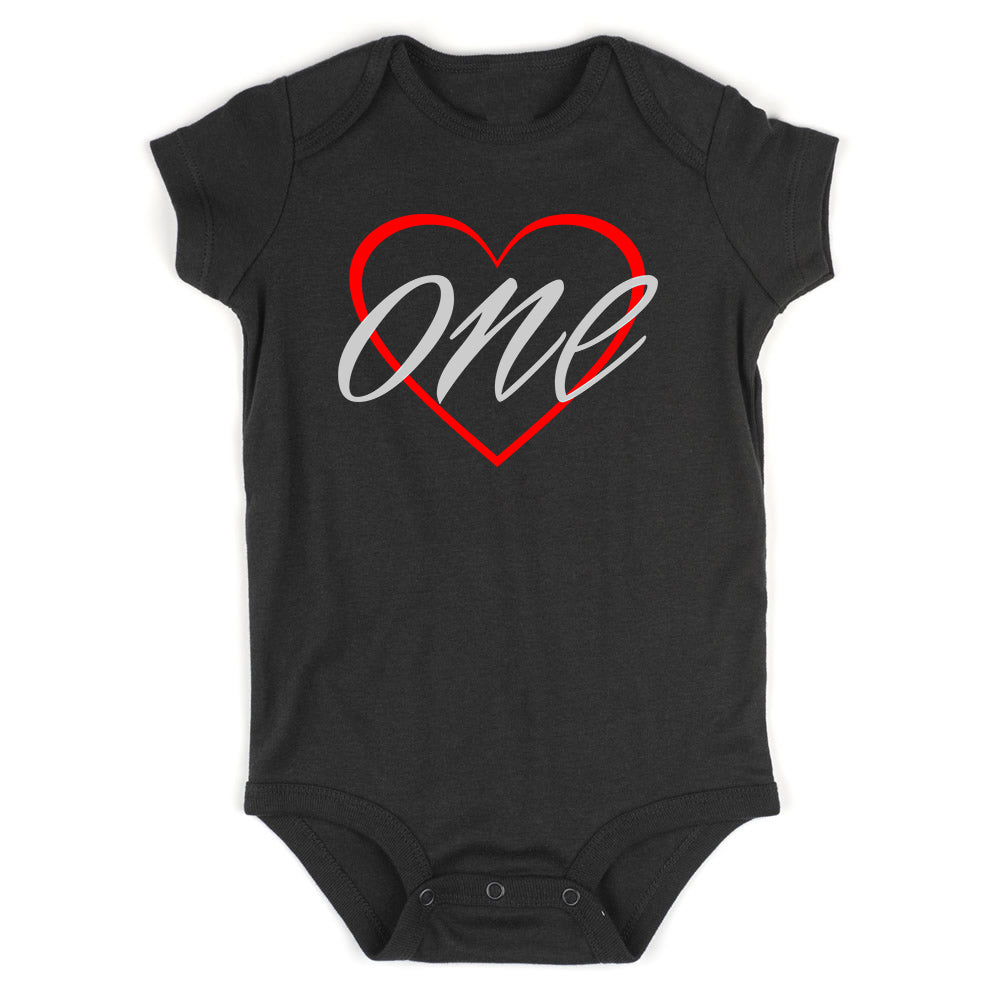 1st birthday girl Baby Bodysuit One Piece Black