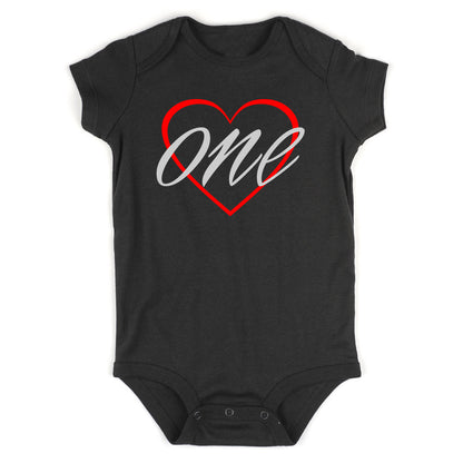 1st birthday girl Baby Bodysuit One Piece Black