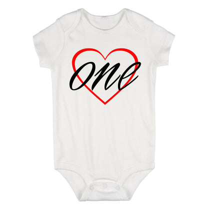 1st birthday girl Baby Bodysuit One Piece White