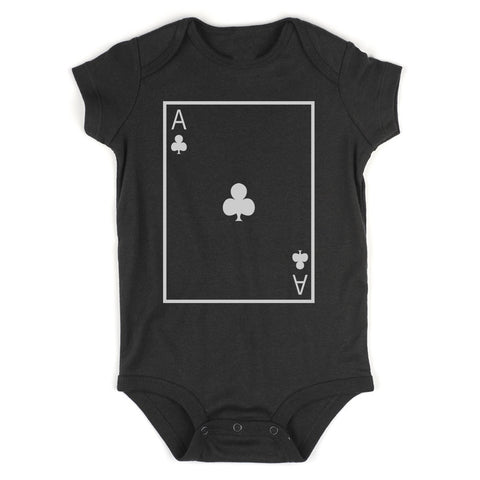 Ace Of Clubs Infant Baby Boys Bodysuit Black