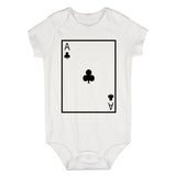 Ace Of Clubs Infant Baby Boys Bodysuit White