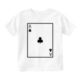 Ace Of Clubs Toddler Boys Short Sleeve T-Shirt White