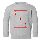 Ace Of Diamonds Toddler Boys Crewneck Sweatshirt Grey