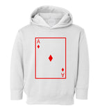 Ace Of Diamonds Toddler Boys Pullover Hoodie White