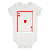 Ace Of Hearts Infant Baby Boys Bodysuit White