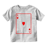 Ace Of Hearts Infant Baby Boys Short Sleeve T-Shirt Grey