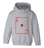 Ace Of Hearts Toddler Boys Pullover Hoodie Grey