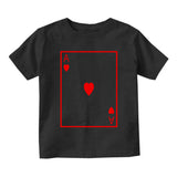 Ace Of Hearts Toddler Boys Short Sleeve T-Shirt Black